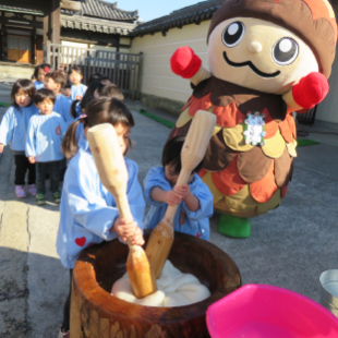 お餅つき・スケート 写真